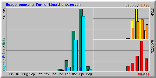 Usage summary for sribuathong.go.th